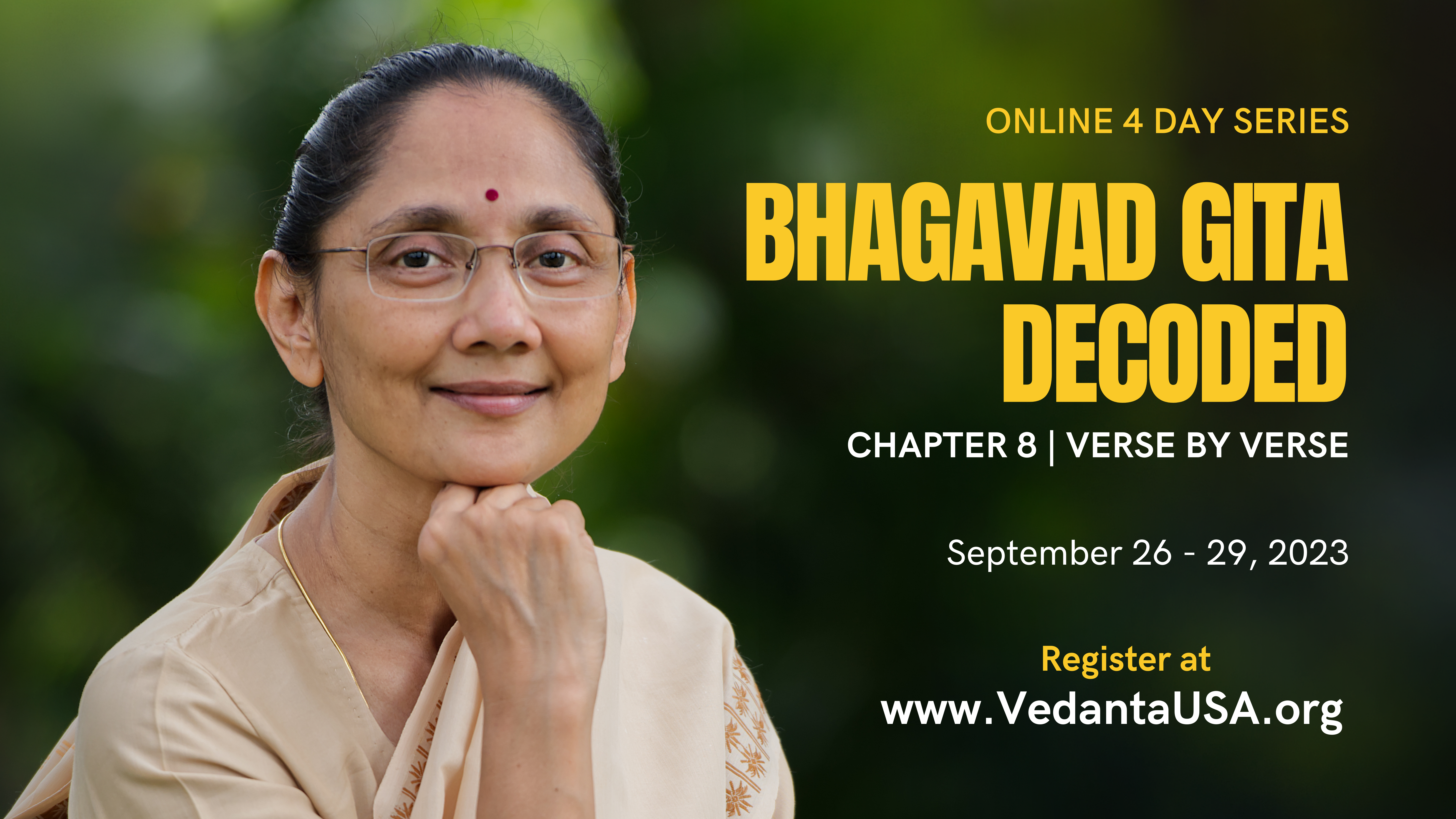 Bhagavad Gita Decoded - Lecture Series - Sep 26-29 